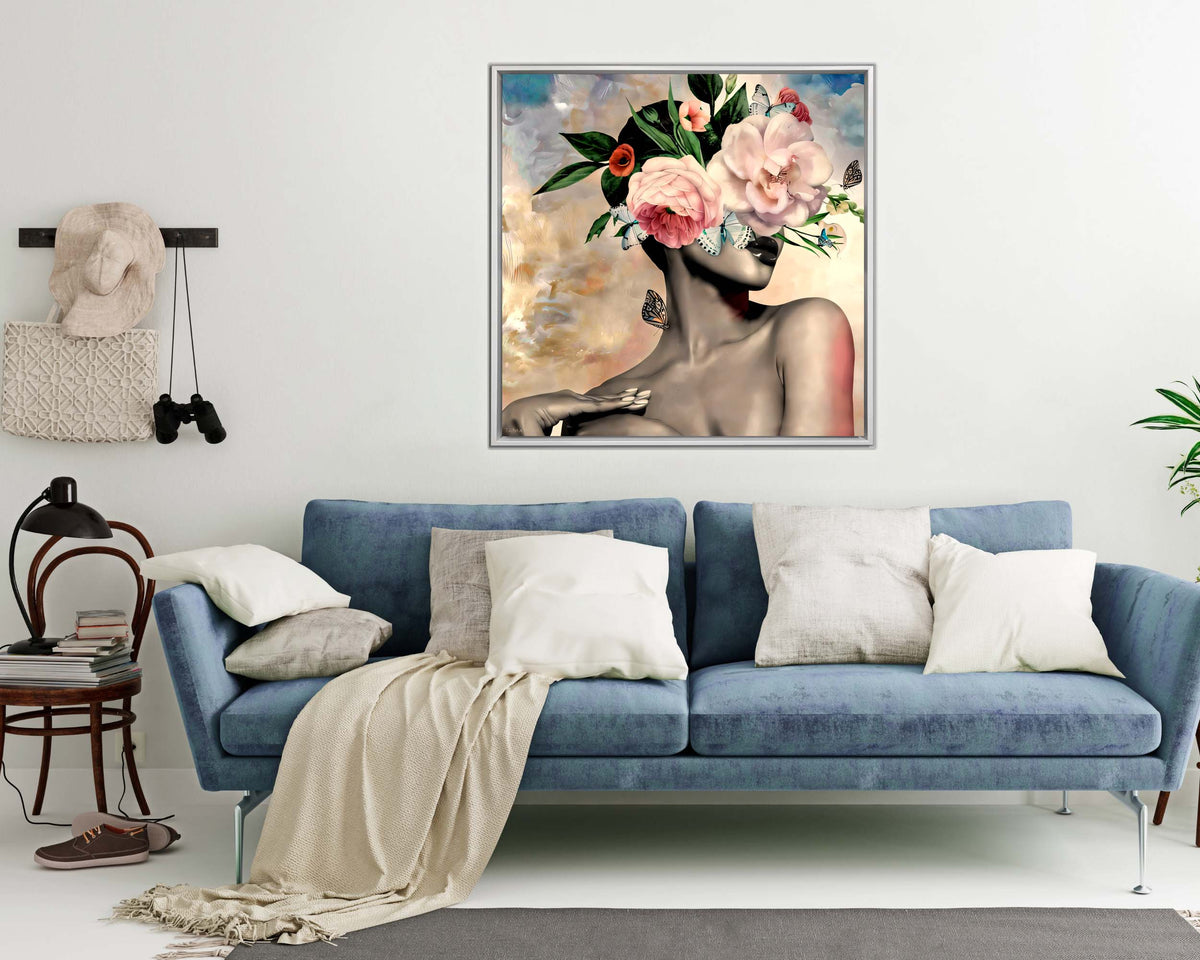 Wall Art Flower Head- Fine Art Canvas