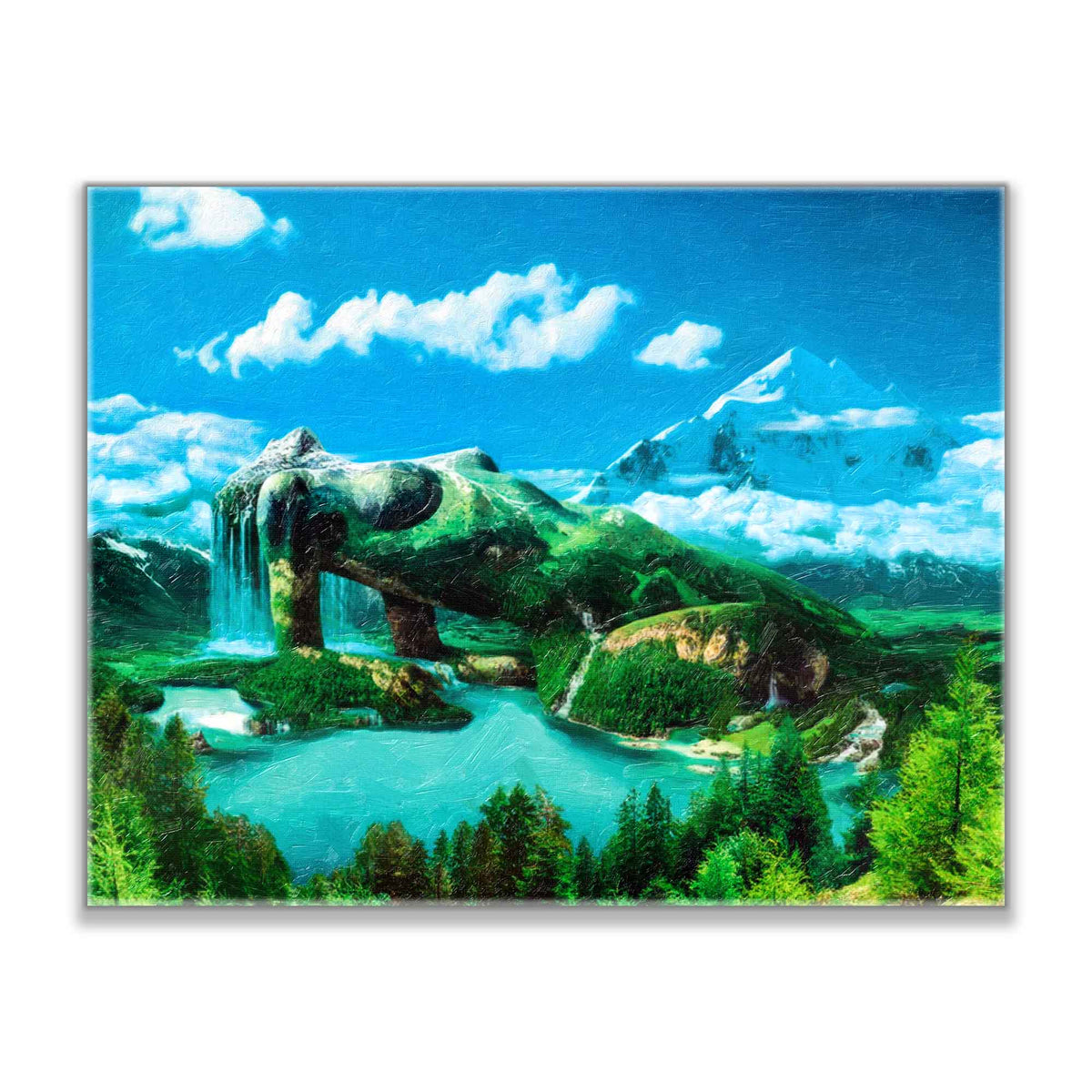 "Mother Nature"- Fine Art Canvas- Wall Art- Diamond varnish.