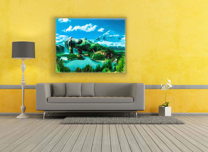 "Mother Nature"- Fine Art Canvas- Wall Art- Diamond varnish.