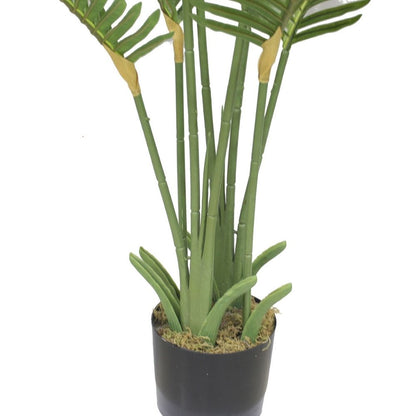 Pijao Artificial Hawaii Kwai Palm Tree Potted Plant 4'