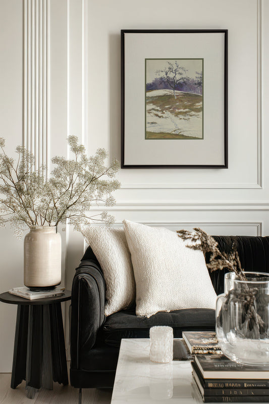 VESTIGE DE SAISON, Oeuvre sur toile étirée