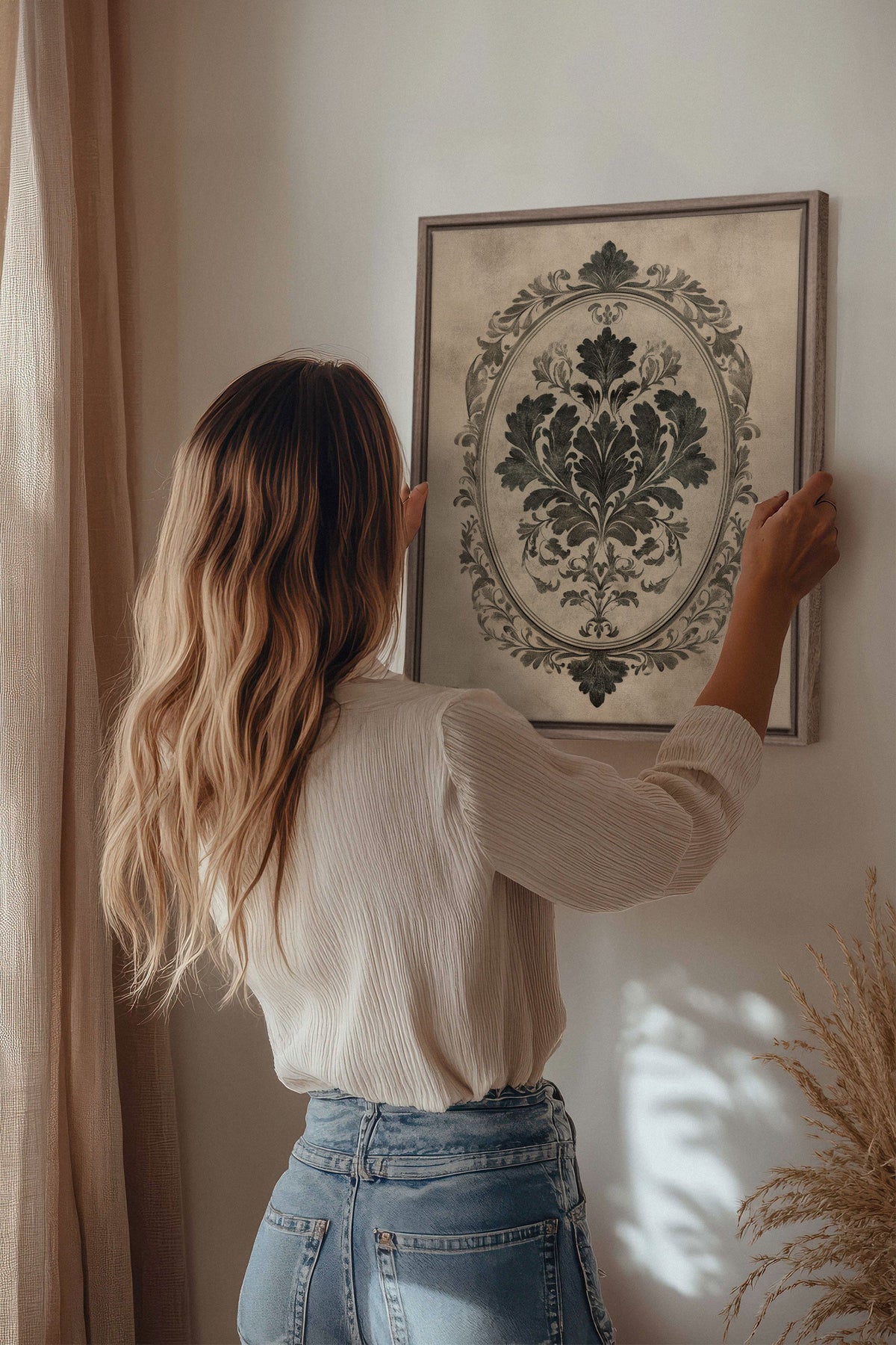 FLORAL MAJESTY, Oeuvre sur toile étirée