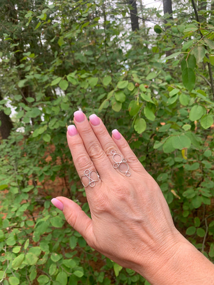 Orbit Ring – Sterling Silver or 18K Yellow Gold