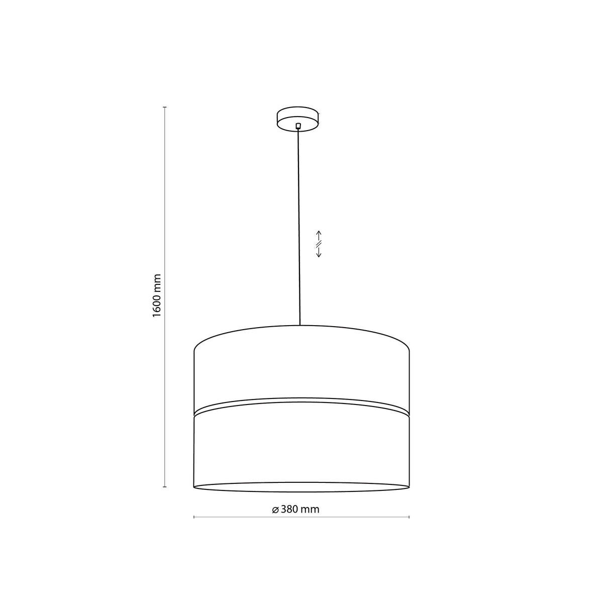Nicol Scandinavian Drum Pendant Light for Dining Room & Bedroom - AURABAGS SHOP