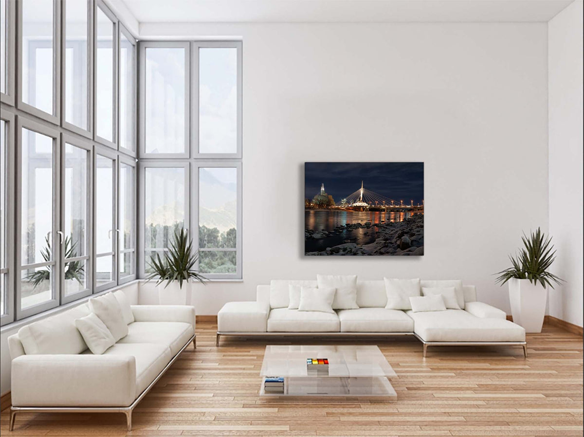 Winnipeg Skyline Wall Art - Canvas Prints - RGB Varnish