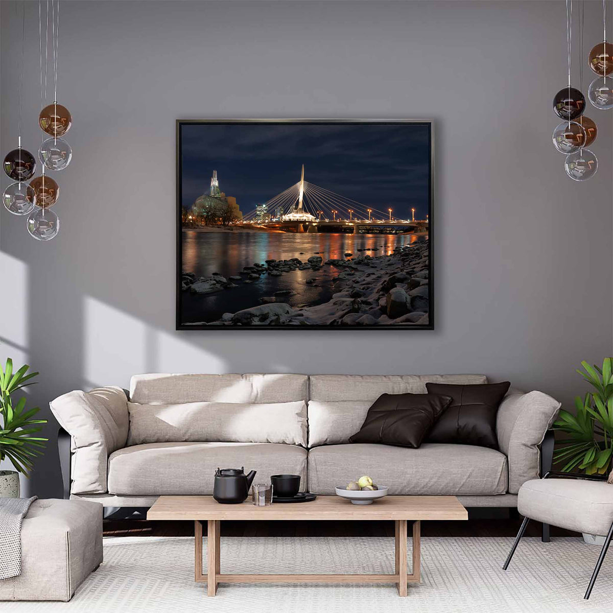 Winnipeg Skyline Wall Art - Canvas Prints - RGB Varnish