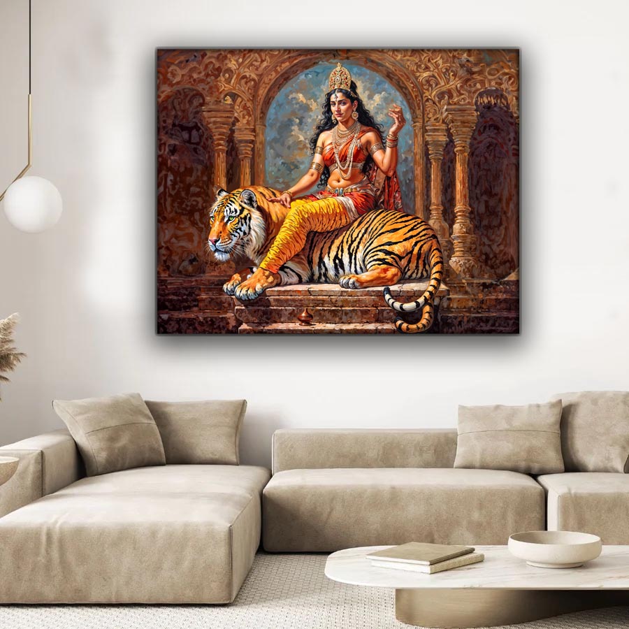 Wall Art -Parvati Canvas Print -Indian Art