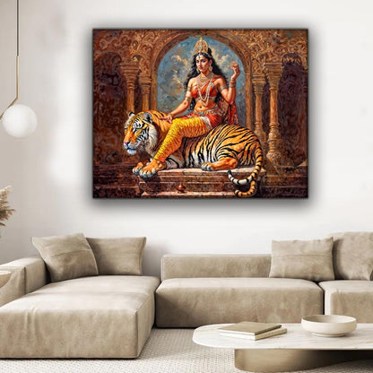 Wall Art -Parvati Canvas Print -Indian Art