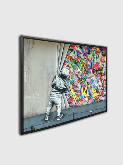 Wall Art Grafitti -Canvas Printed-Artwork Decor