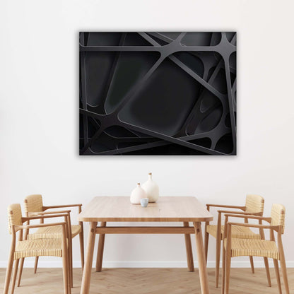 Wall Art-3 D Black-Canvas Printed-Artwork