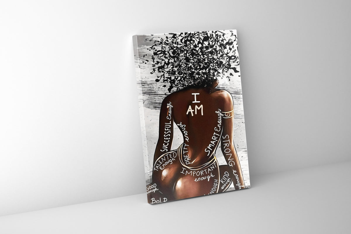 Wall Art-I AM-Canvas Printed
