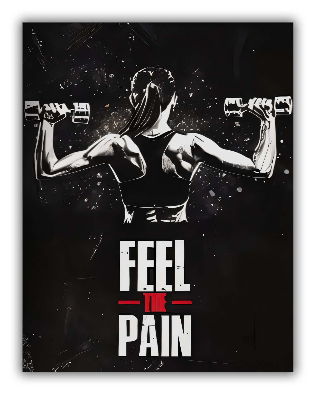 Bodybuilding Inspiration III Fitness Canvas Wall Art | 35 × 47 inches