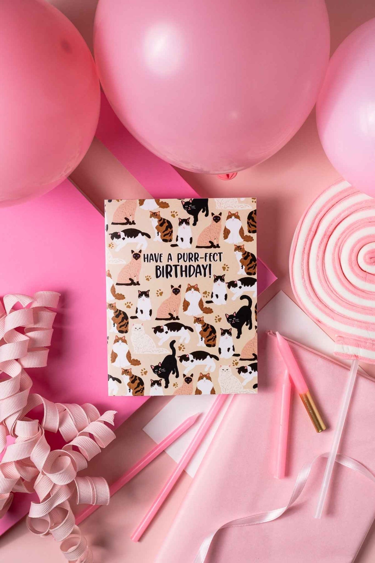 Have A Purr-fect Birthday! - Greeting Card