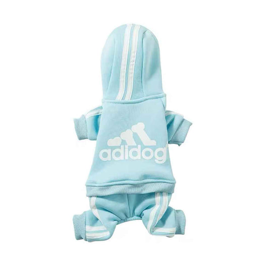 Adidog Dog Hoodie Onesie | Thermal Dog Jumpsuit
