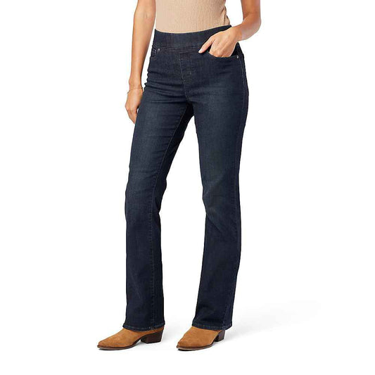 Levi Strauss Signature Gold Women's Totally Shaping Pull-on Bootcut Jeans High-Rise Stretch Denim, Shadow Nebula, 12