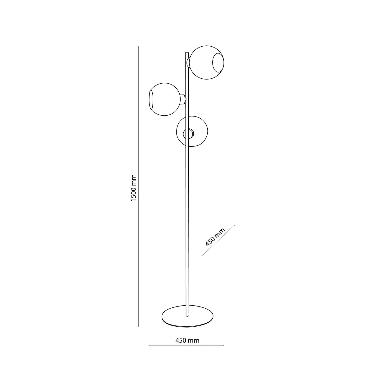 CUBUS Graphite Scandinavian Floor Lamp for Living Room, Bedroom & Office – Modern Minimalist Lighting (Clearance) - AURABAGS SHOP