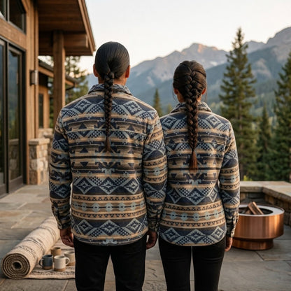 Blue and Cream Grand Canyon Jacket (Unisex)