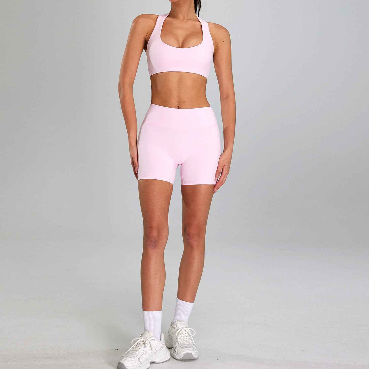 Women’s High-Waisted Sports Set – Slim-Fit Outdoor Running & High-Intensity Workout Activewear
