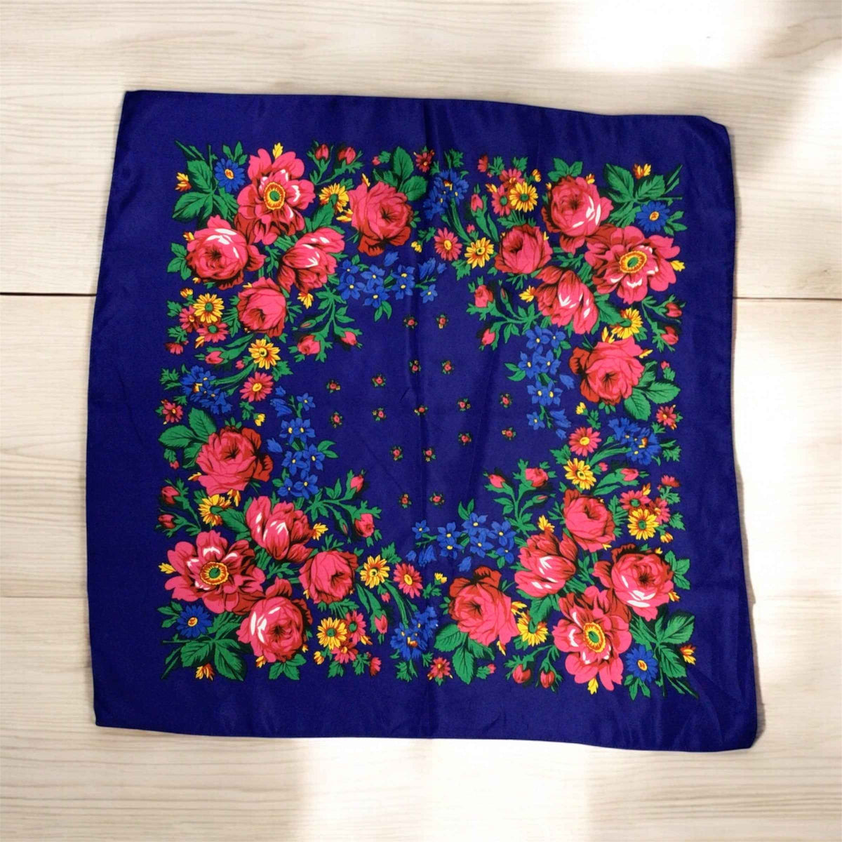 Midnight Blue Kokum Scarf