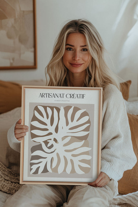 ARTISANAT CRÉATIF, Oeuvre sur toile étirée