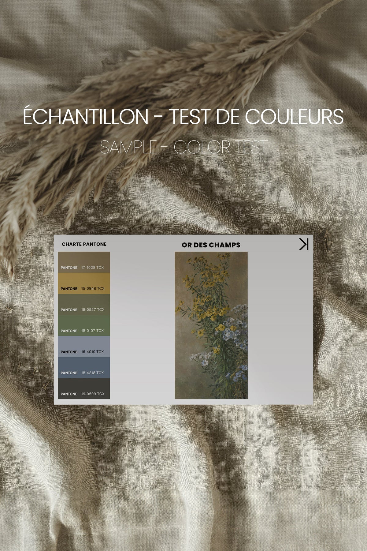 OR DES CHAMPS, Oeuvre sur toile étirée