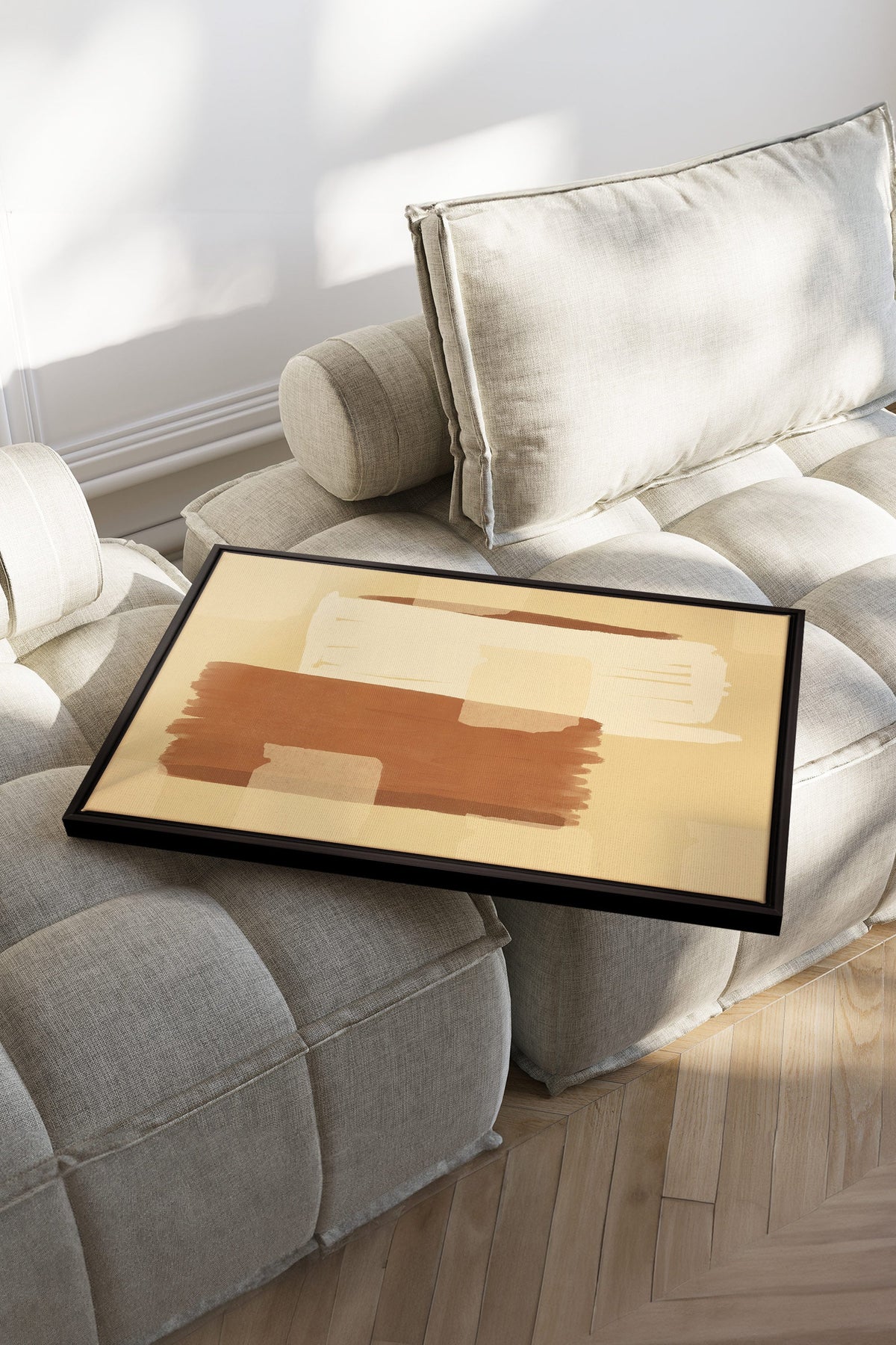 TOILE DU DÉSERT, Oeuvre sur toile étirée