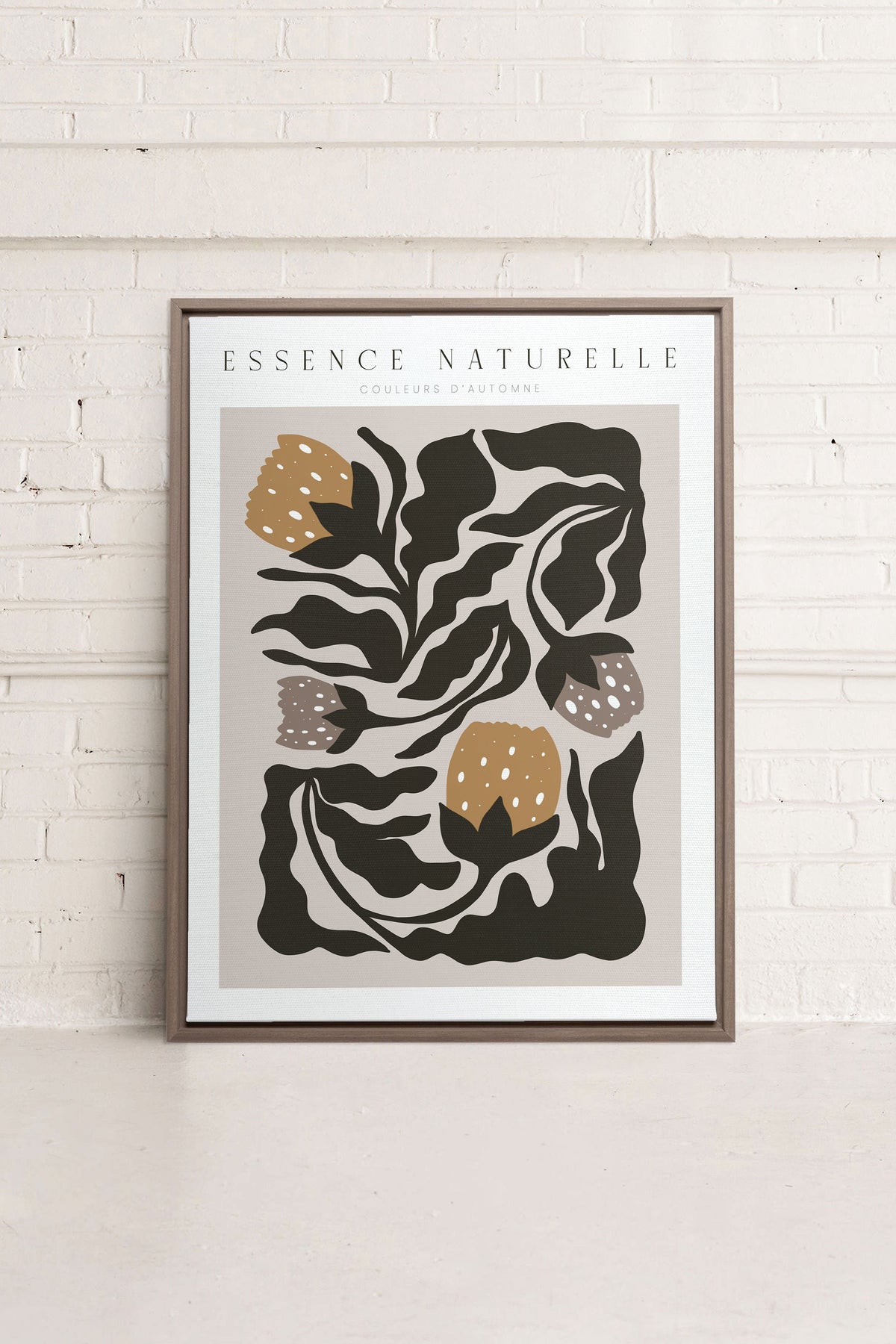 ESSENCE NATURELLE, Oeuvre sur toile étirée