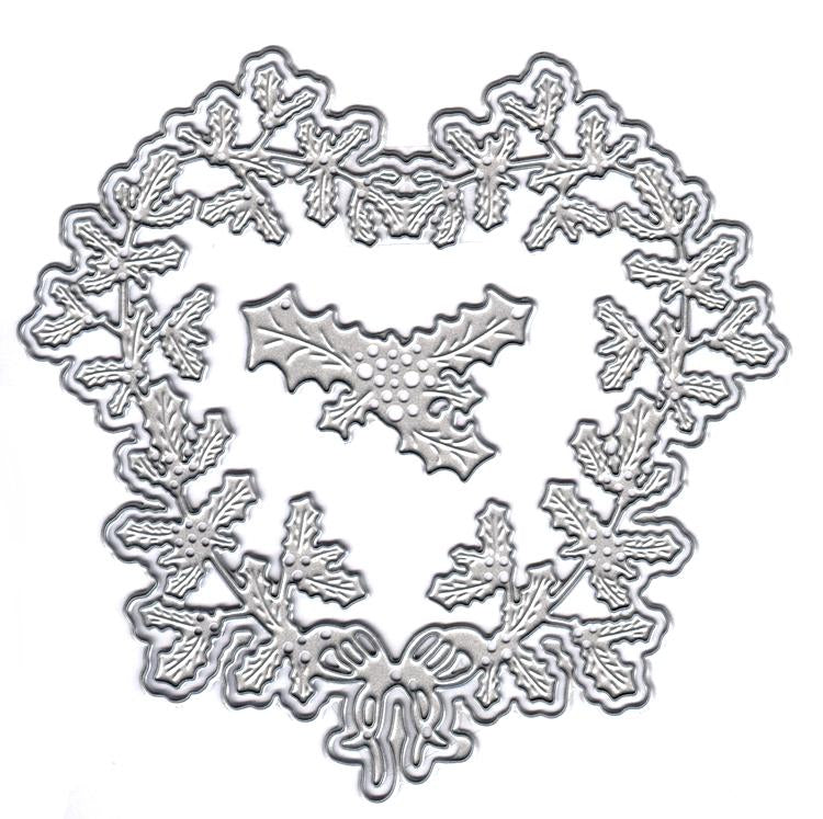 Joy! Crafts Die -Heart Shape of Holly Berries