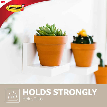 Command Display Floating Wall Shelves, 2 Ledges 8 Strips, Damage-free Decorating, Quartz 🍁 All In One Marketplace Canada