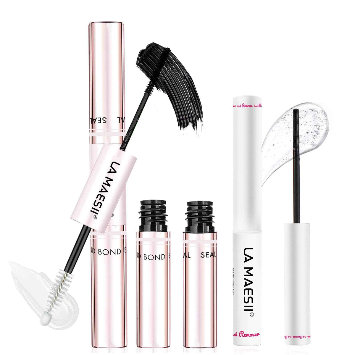 LA MAESII Lash Bond and Seal Waterproof Lash Remover Lash Cluster Glue for Eyelash Clusters DIY Lash Extension Kit at Home Pack 2 🍁 All In One Marketplace Canada