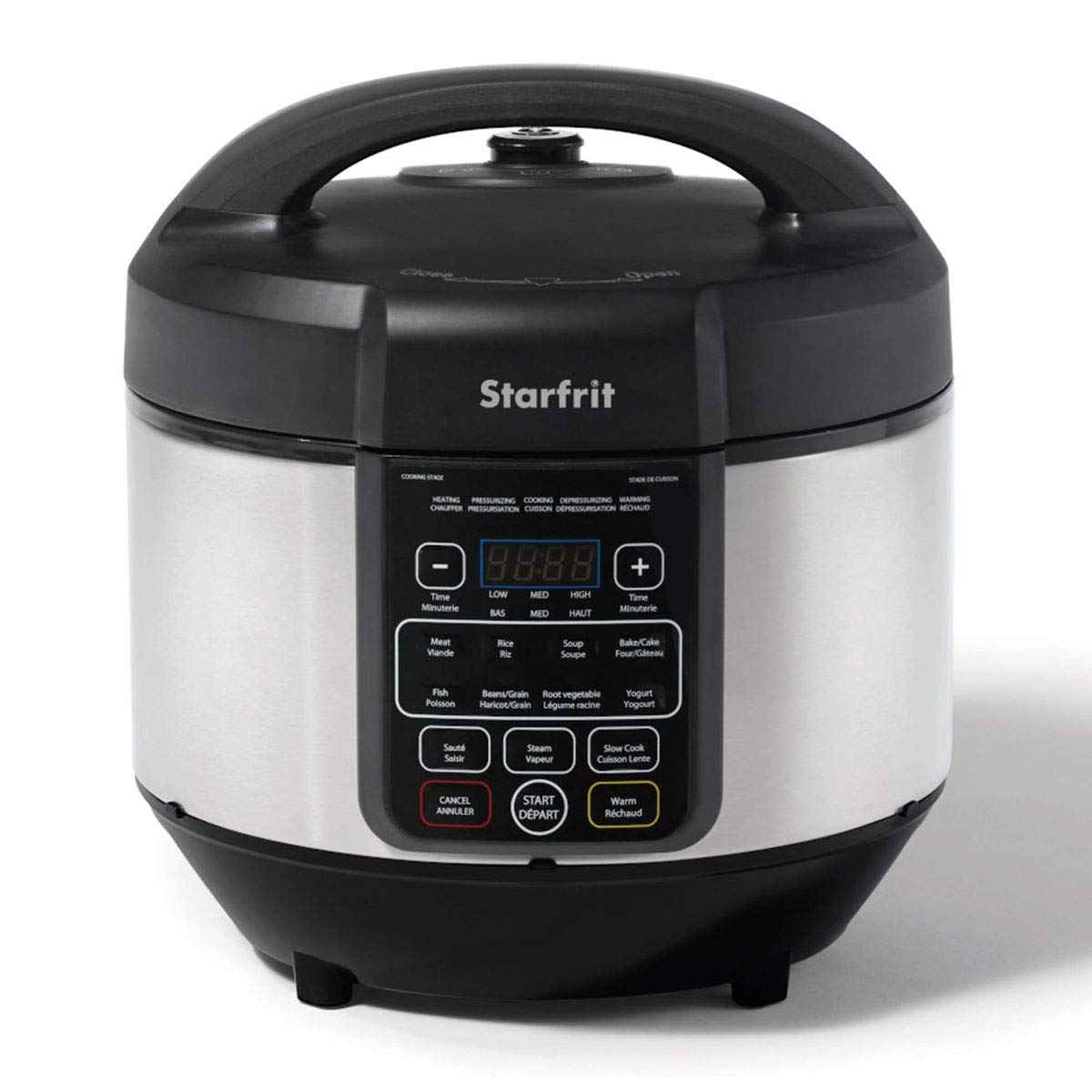 Starfrit Electric Pressure Cooker - 8L Capacity - Steam Tray, Measuring Cup & Spatula - 11 Preset Cooking Functions 🍁 All In One Marketplace Canada