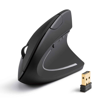 Anker 2.4G Wireless Vertical Ergonomic Optical Mouse for Work, Multi-Device Connectivity, 800/1200 /1600 DPI, 5 Buttons for Laptop, Desktop, PC, MacBook - Black 🍁 All In One Marketplace Canada