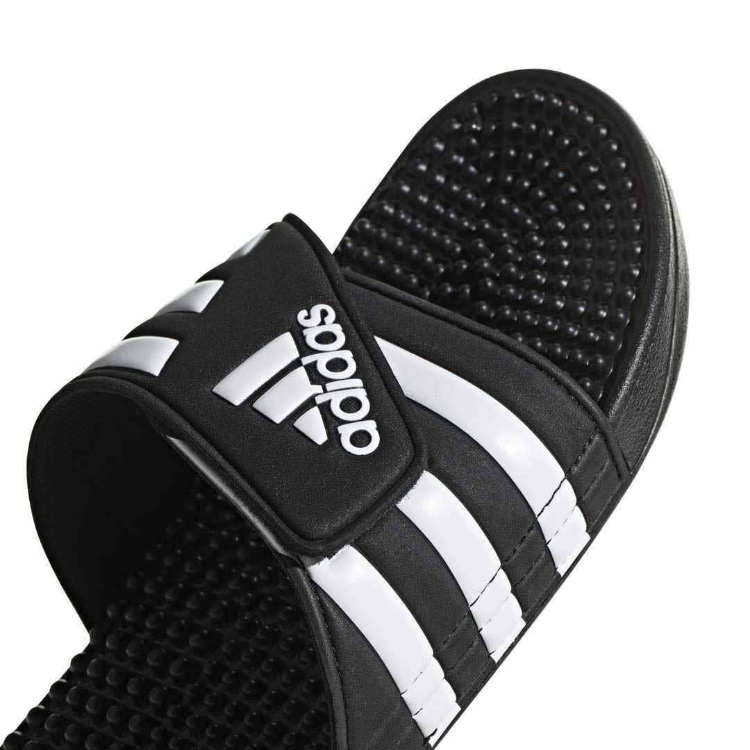 adidas Unisex-Adult Adissage, Core Black/White/Core Black, 11 🍁 All In One Marketplace Canada