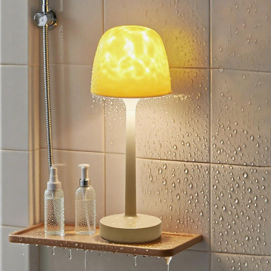 Relaxing Shower Lamp - Waterproof Bathroom Light with 16 Color Ocean Wave Projector, 6000mAh Rechargeable Shower Light with Remote & Touch Control, Cordless Lamp for Bathroom Shower Bathtub 🍁 All In One Marketplace Canada