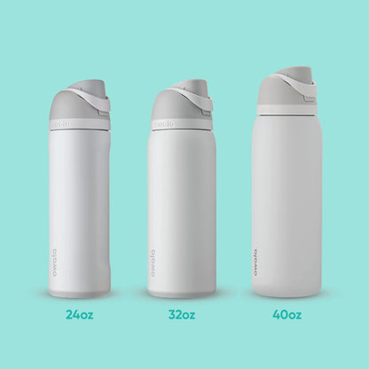 Owala FreeSip Insulated Stainless Steel Water Bottle with Straw, BPA-Free Sports Water Bottle, Great for Travel, 40 Oz, Very, Very Dark 🍁 All In One Marketplace Canada