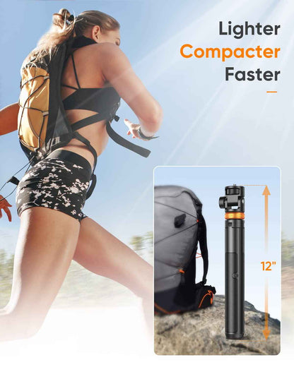 EUCOS 62" Phone Tripod, Tripod for iPhone & Selfie Stick with Remote, Extendable Cell Phone Stand & Travel Tripod, Solidest Tripod for Phone Compatible with iPhone/Android 🍁 All In One Marketplace Canada