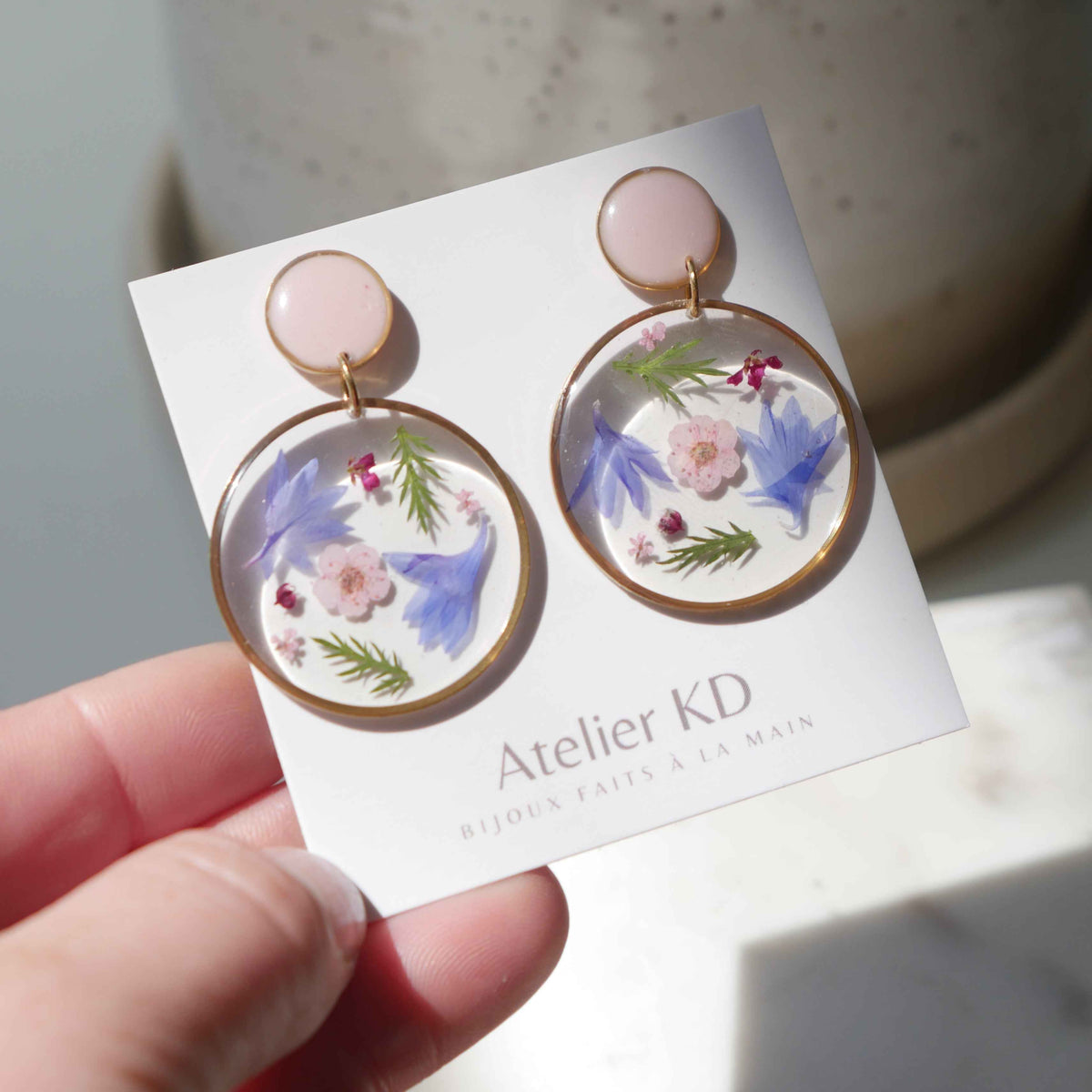 Boucles d'oreilles duo Maia - 35mm