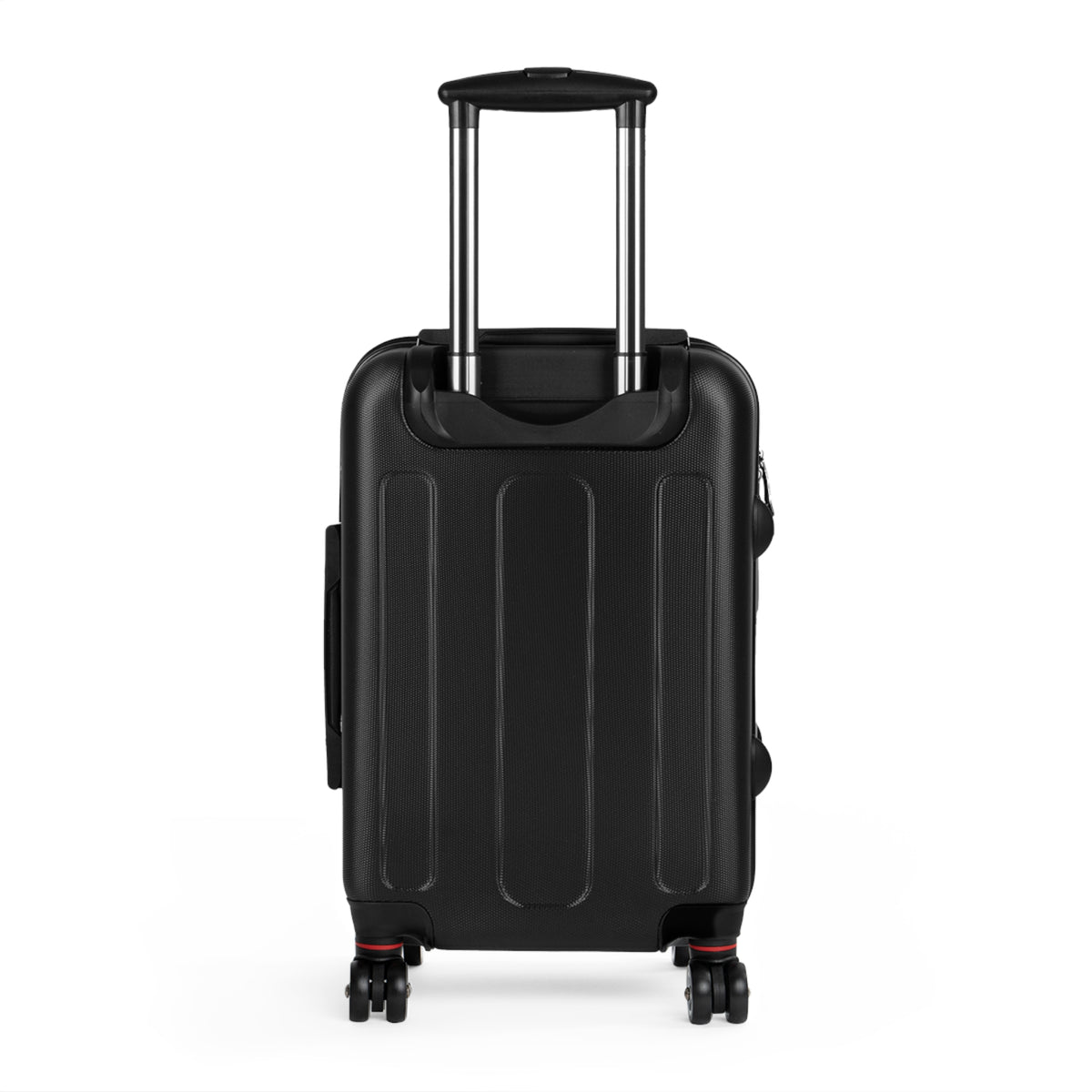 Floral Rose Carry-On Suitcase — Vibrant Red Roses on Navy Travel Luggage