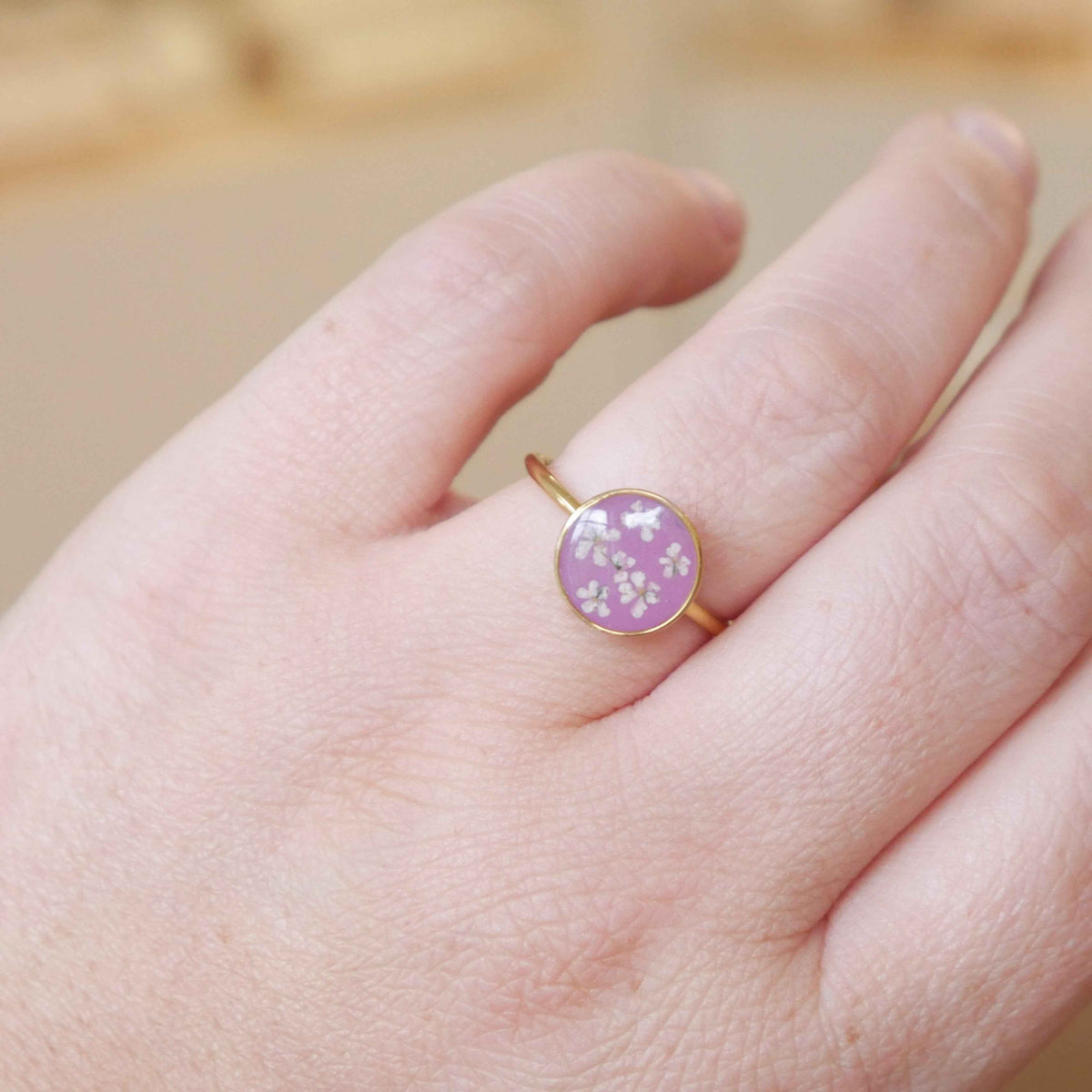 Bague automne - moyen rond  (ajustable)