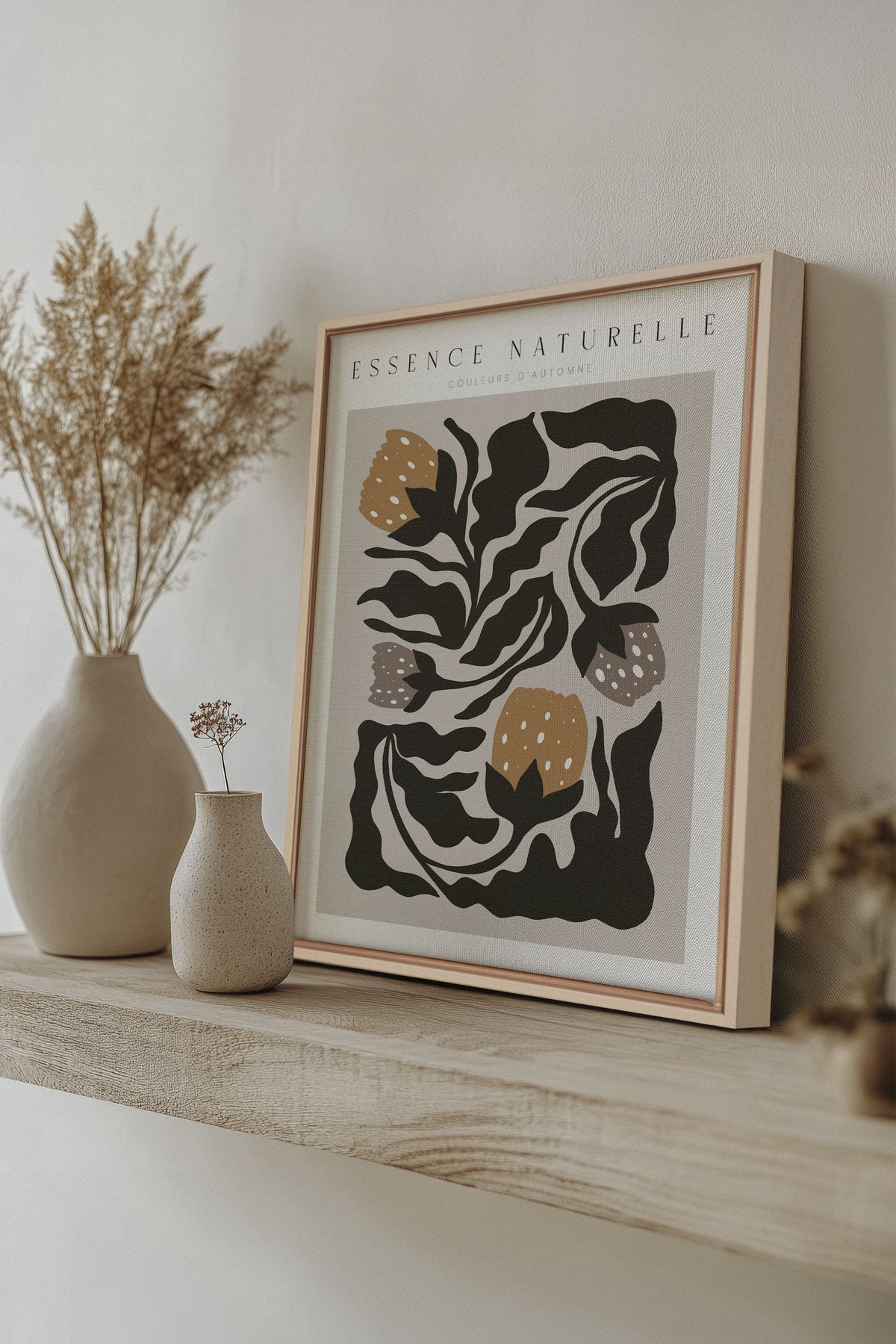 ESSENCE NATURELLE, Oeuvre sur toile étirée