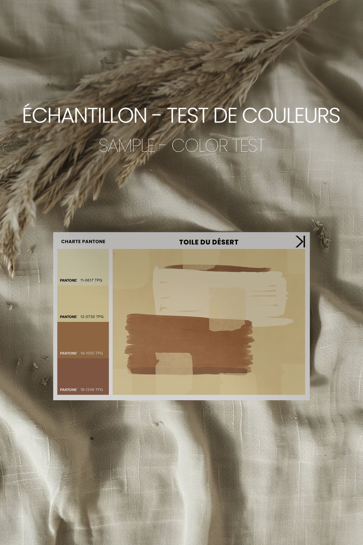 TOILE DU DÉSERT, Oeuvre sur toile étirée