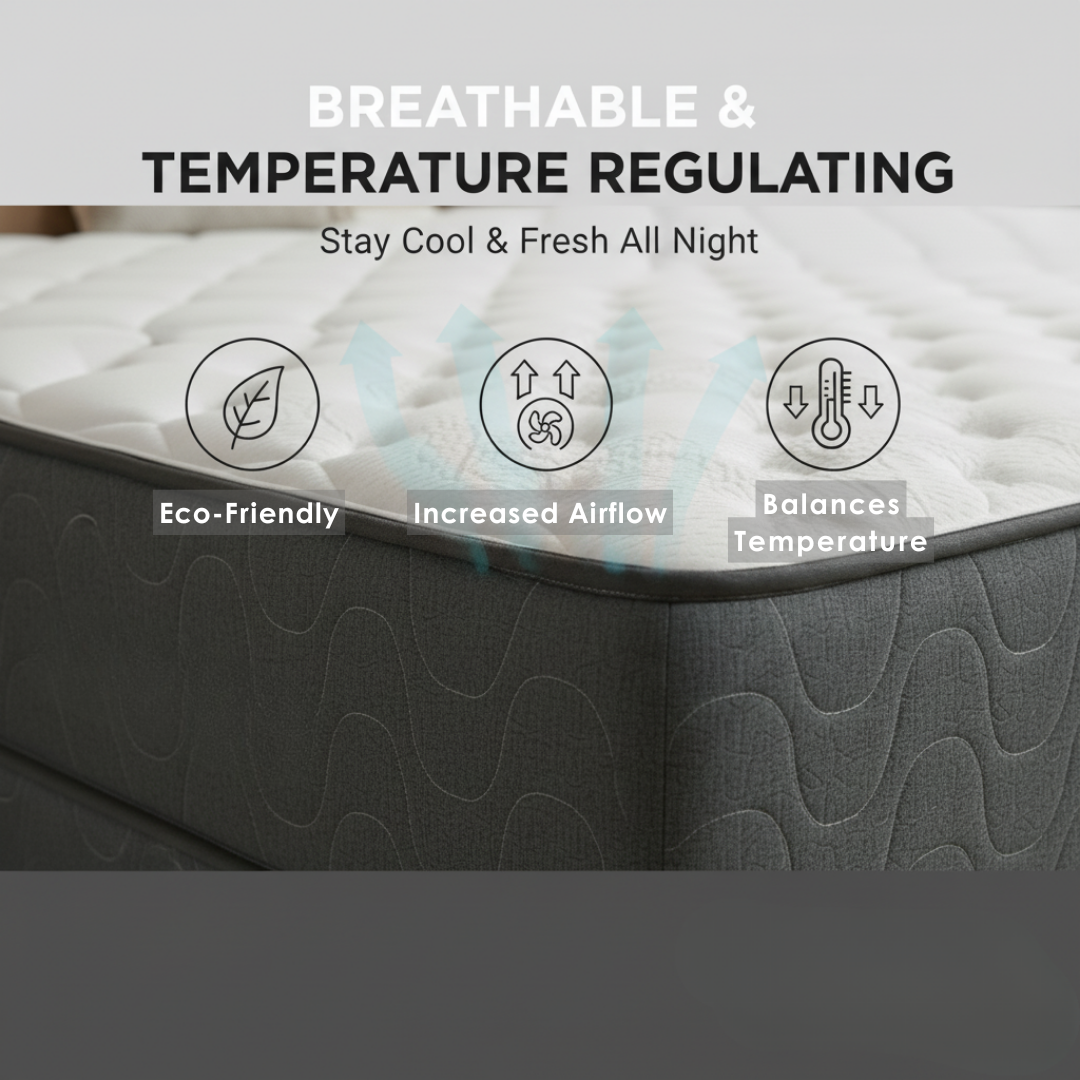 UltraFlex® STELLAR Medium Firm – Premium Orthopedic Mattress with Cooling Gel, High-Density Soy Foam & Quilted Top | Made in Canada