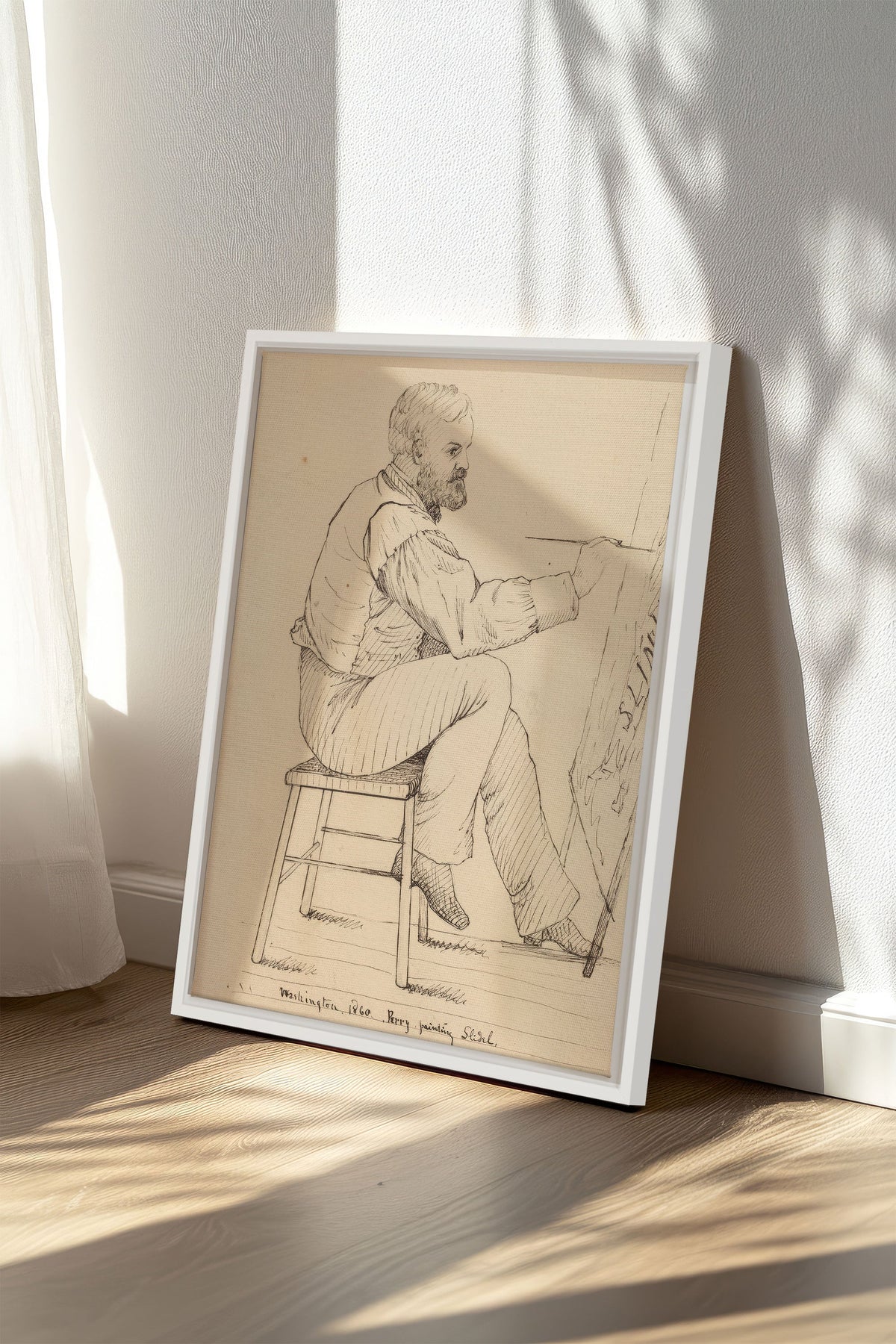 AU FIL DU TRAIT, Oeuvre sur toile étirée