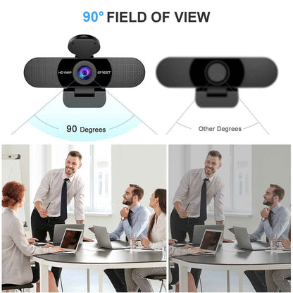EMEET 1080P Webcam with Microphone, C960 Web Camera, 2 Mics Streaming Webcam, 90°FOV Computer Camera, Plug and Play USB Web Cam for Online Calling/Conferencing, Zoom/Teams/Facetime/YouTube, Laptop/PC 🍁 All In One Marketplace Canada