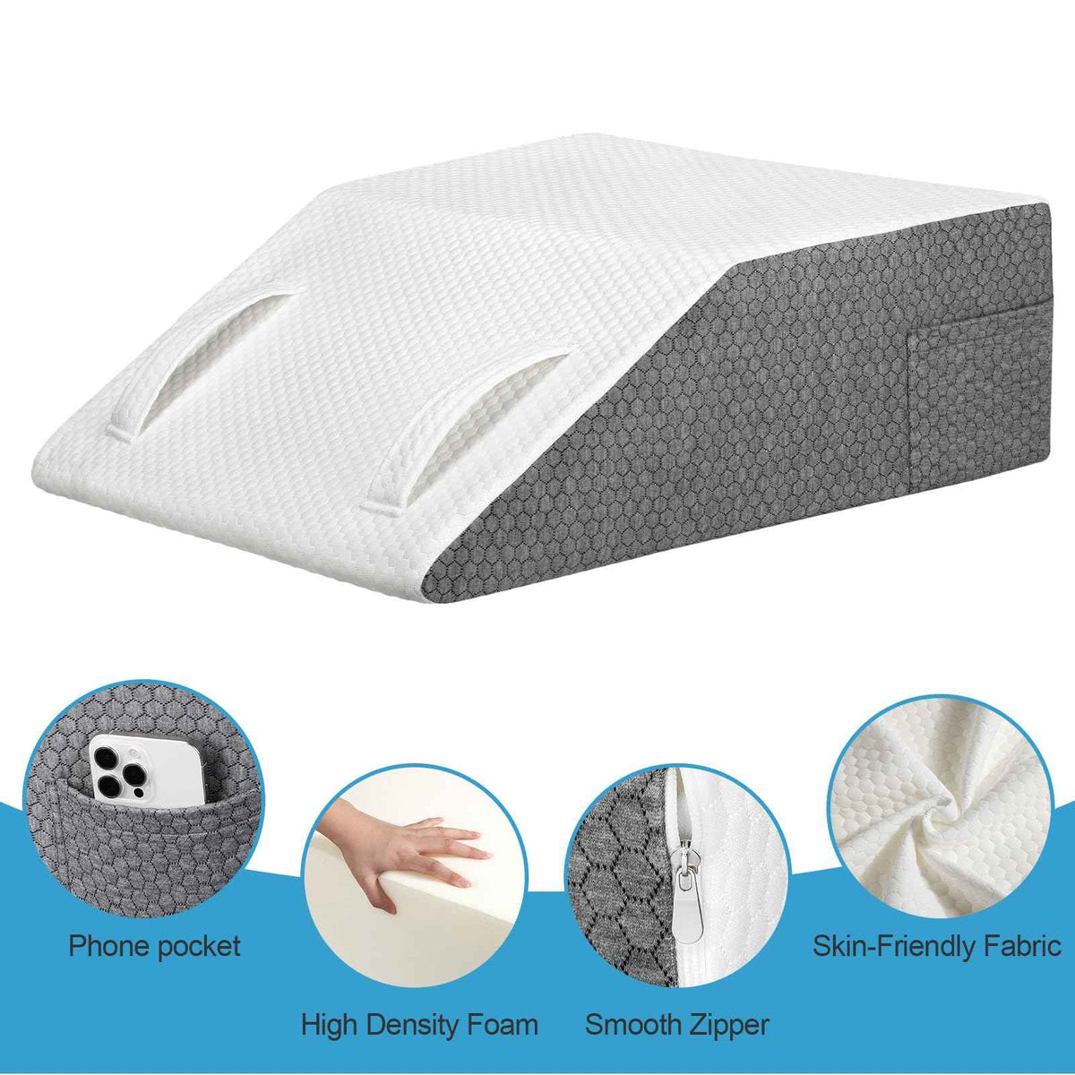 Ceecysaa Leg Elevation Pillow for Bed,20cm Height High-Density Foam Pillow 🍁 All In One Marketplace Canada