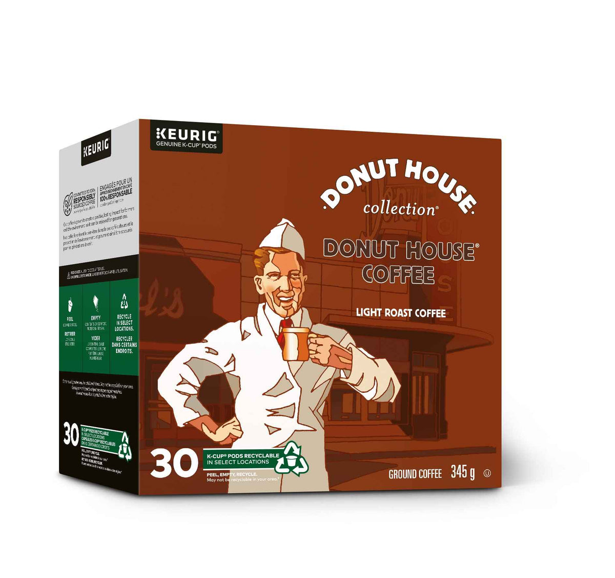 Donut House Collection Light Roast K-Cup Coffee Pods, 30 Count For Keurig Coffee Makers 🍁 All In One Marketplace Canada