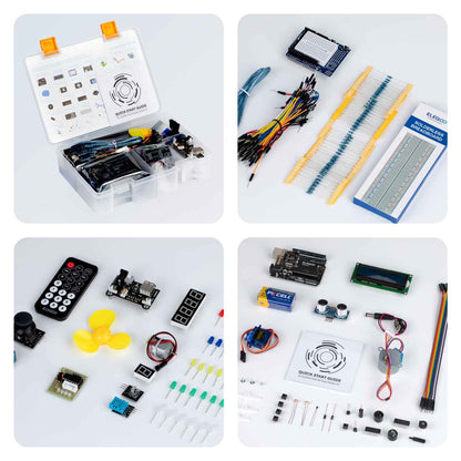 ELEGOO UNO R3 Super Starter Kit Compatible for Arduino- 60+ Components, 24-Lesson Tutorial, STEM Education Kit for Beginners Ages 10+ (Incl. Power Supply & 9V Battery) 🍁 All In One Marketplace Canada