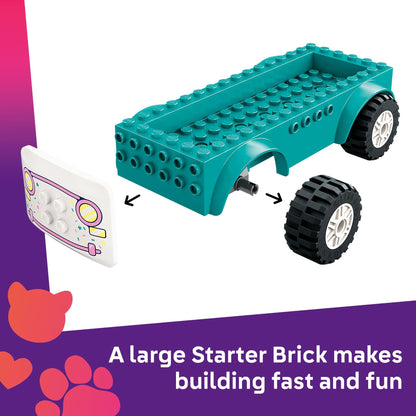 LEGO Friends Heartlake City Ice Cream Truck Toy - Building Toy Pretend Play Set for Kids, Girls and Boys, Ages 4+ - Preschool Building Blocks with 2 Minidolls and Rabbit Figure - 42644 🍁 All In One Marketplace Canada