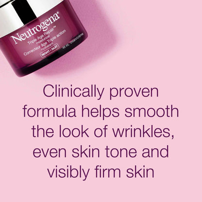 Neutrogena Night Cream, Triple Age Repair, Tone, and Firmness, 48 mL 🍁 All In One Marketplace Canada