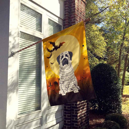 Caroline's Treasures BB4282CHF Halloween Mastiff Brindle White Canvas House Size Flag, Large, Multicolor